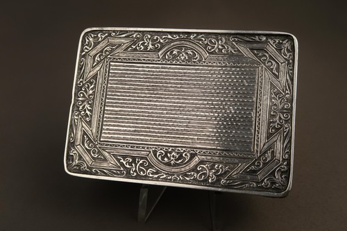 Antique Austrian Silver Box Case with Gilt Interior 19th Century - Picture 23 of 24