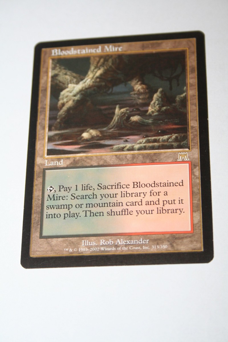 MTG Magic The Gathering Onslaught Bloodstained Mire NM Unplayed 