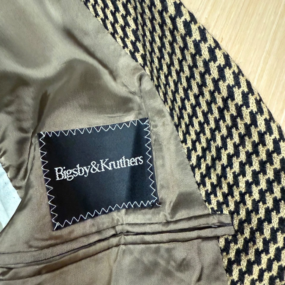 Blazer Abrigo Deportivo Chaqueta Giorgio Armani le Collezioni Beige Negro Cuadros Talla 40 Foto 3 de 4