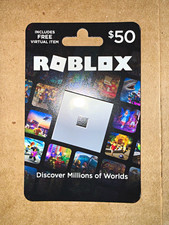 Roblox 50 Prepaid Gaming Gift Card Multi-Platform Includes Free Virtual Item
