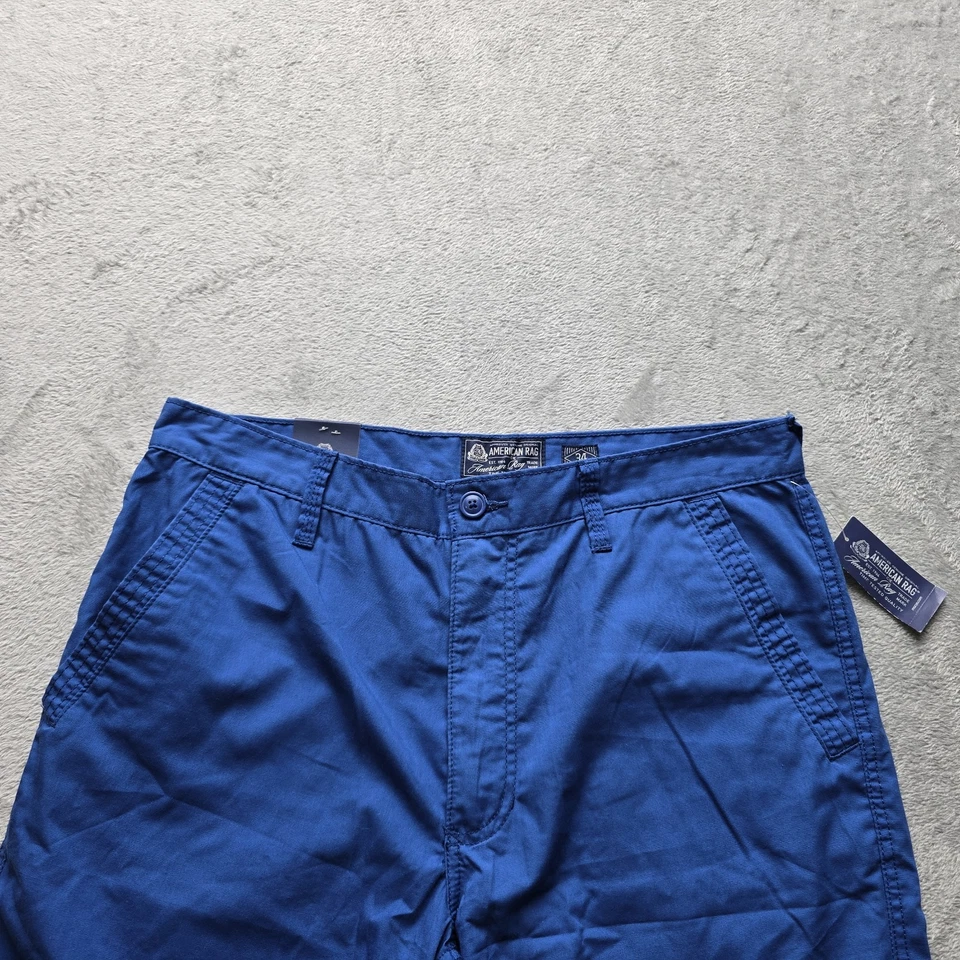 Pantalones Cortos American Rag Cie Para Hombre 34 Azul Real Frente Plano Informales Bolsillos Nuevos LEER Foto 2 de 4