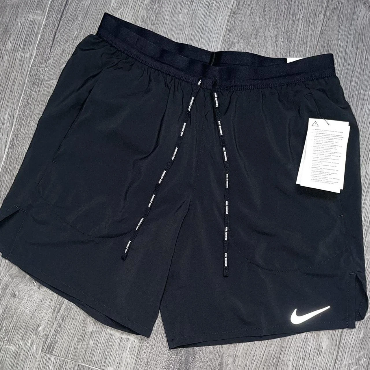 Nike Drifit Flex Stride 2.0 Black Shorts BNWT Small 7” Reflective 3M Gym S