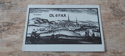 GERMAN AMATEUR RADIO STATION MOTIV EISENBERG 3540 KORBACH 1984