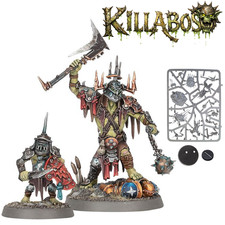 Warhammer Age of Sigmar Orruks Kruleboyz Killaboss with Stab Grot New on sprue