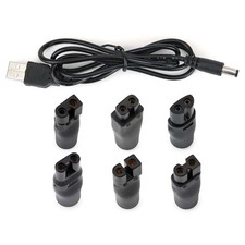 7Pcs Power Cord Replacement Charger USB Adapter For Electric Hair Clippers 1.01 per gallon