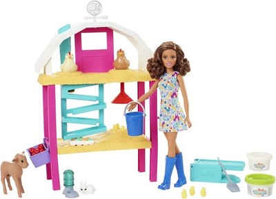 Barbie You Can Be Anything Series, Hatch and Gather Egg Farm, 1x Puppe mit
