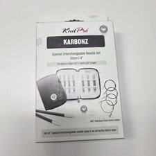 KnitPro Karbonz Special Interchangeable Needle Set 4" . 7 Sizes