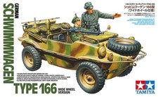 Tamiya 35393 1/35 Scale Model Kit German Pkw.K2s Schwimmwagen Type166 Wide Wheel