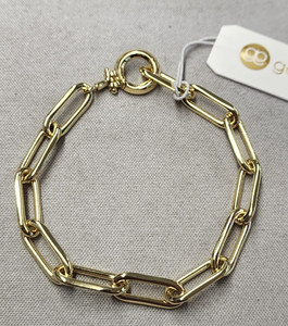 Authentic Gorjana 18K Gold Plated Parker XL Bracelet 7.3"