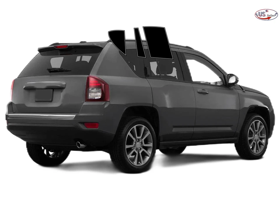 Kit de película de tinte de ventana de 2 capas precortada personalizada computarizada para Jeep Compass 2007-2016 Foto 3 de 4