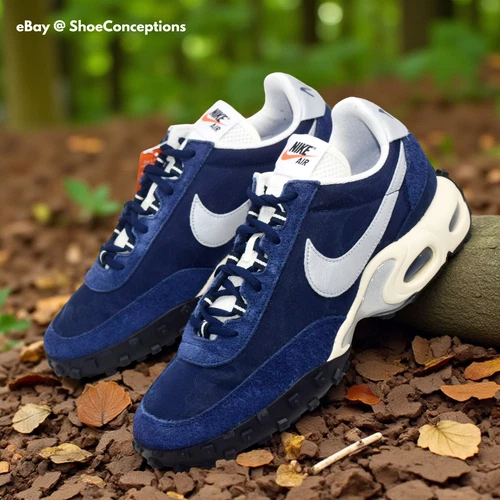 Nike Air Max Waffle SP 2 Shoes Midnight Navy Black Silver IB3656-400 Men's NEW