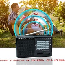 XHDATA D-328 Portable Shortwave Radio AM FM SW DSP Multi-Band Stereo MP3 Player