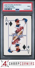 2000 PACIFIC INVINCIBLE DIAMOND ACES TOM GLAVINE HOF POP 1 PSA 9
