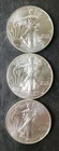 Lot of Three 2015 $1 American Silver Eagle Dollars