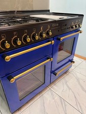 ALL GAS RANGEMASTER 110CM RANGE COOKER BLUE AND GOLD 