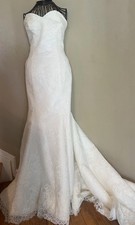 Lace Wedding Gown by Cristiano Lucci size 12 ivory retailed at 2200