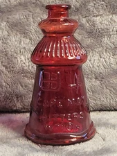 Wheaton Cape May Bitters Ruby Red Glass Bottle 3" 70s Vintage Miniature Repro