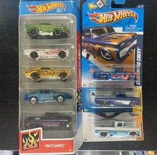 Lot Of 4 HOT WHEELS Custom 62 Chevy C10: Ht Flt ,Flms Mltpk , Srfs Up, 08NwMdl