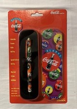 VTG-1995 Coca-Cola Collectible Ceramic Roller Ball Pen with Gift Tin Ships Free!