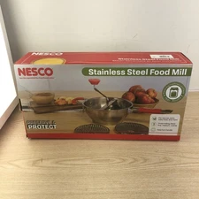 NESCO Stainless Steel Food Mill, 3 Grinding Sizes, 1 Quart Capacity