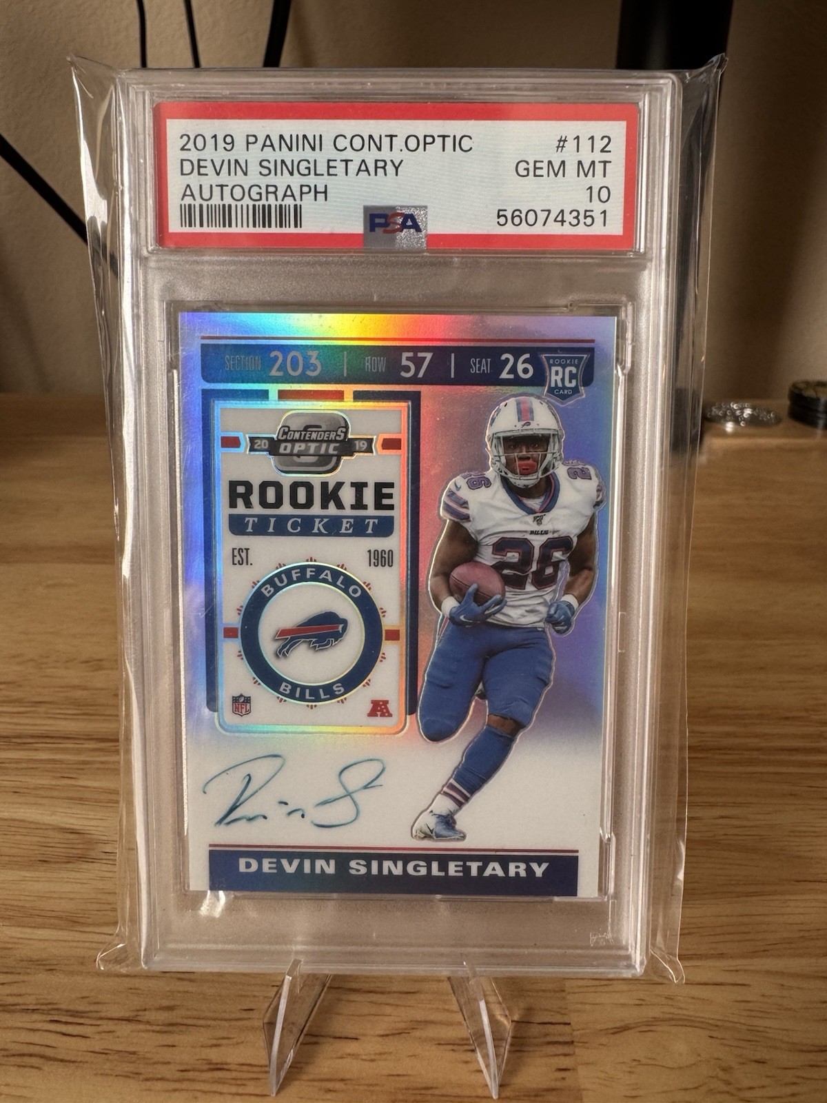 Devin Singletary Panini Contenders Optic #112 Base