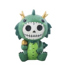 Summit Collection Furrybones Tatsu Skeleton in Green Gold Dragon Costume