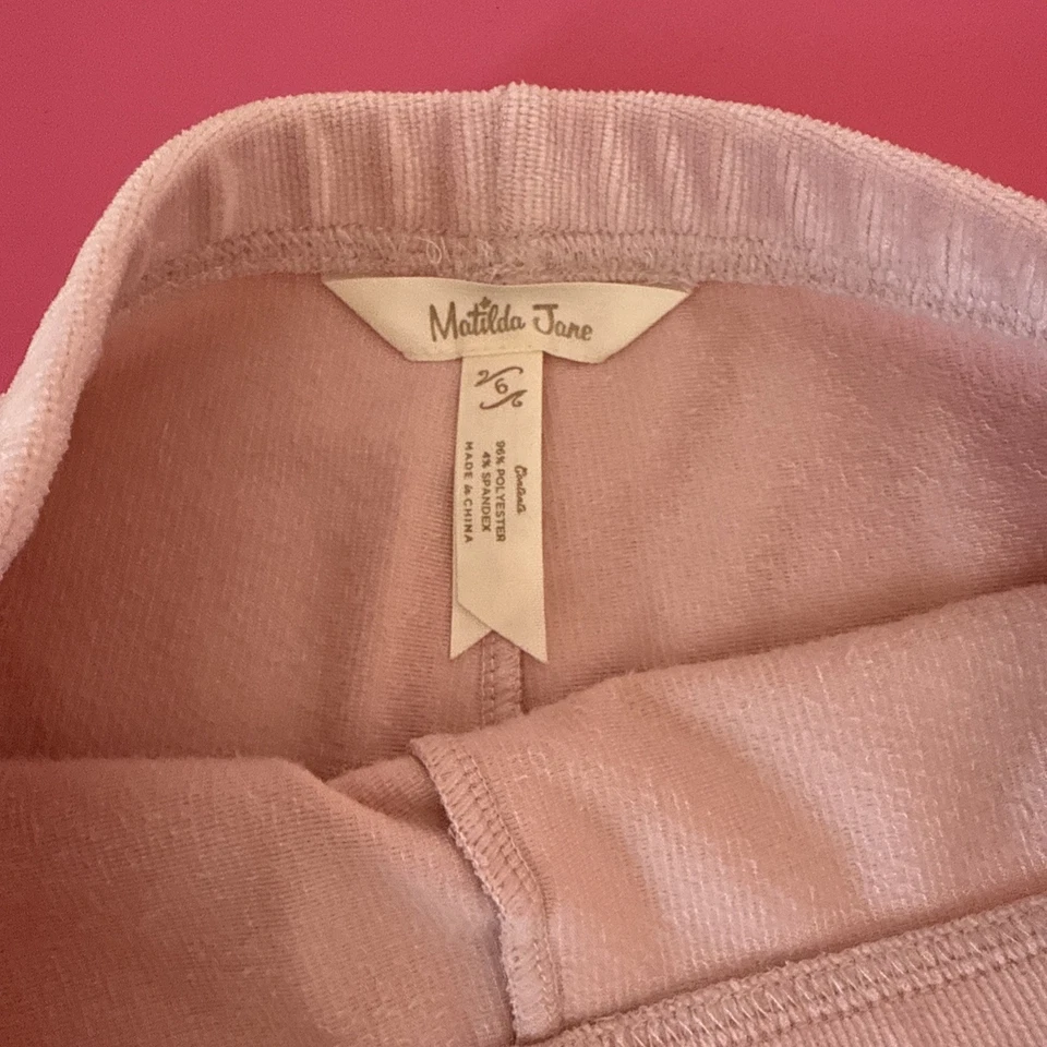 Pantalones de terciopelo acanalados de mazapán corazón a corazón Matilda Jane para niñas talla 6 ¡¡Lindos!!! Foto 3 de 4