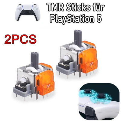 LC-PARTS 2X Joysticks para PS5 TMR Controlador Stick Electromagnético Anti-Drift Sticks