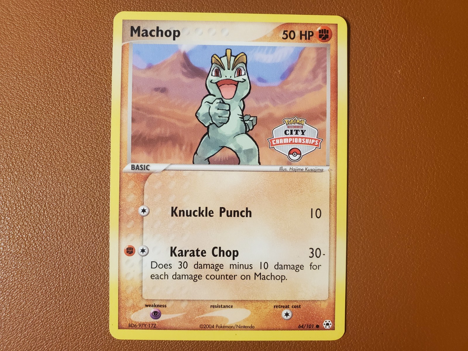 Machop City Championships 64/101 - NM/MINT 2004 Pokemon EX Hidden Legends