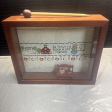 Picture Shadow Box -stitch Photo Frame For A Teacher