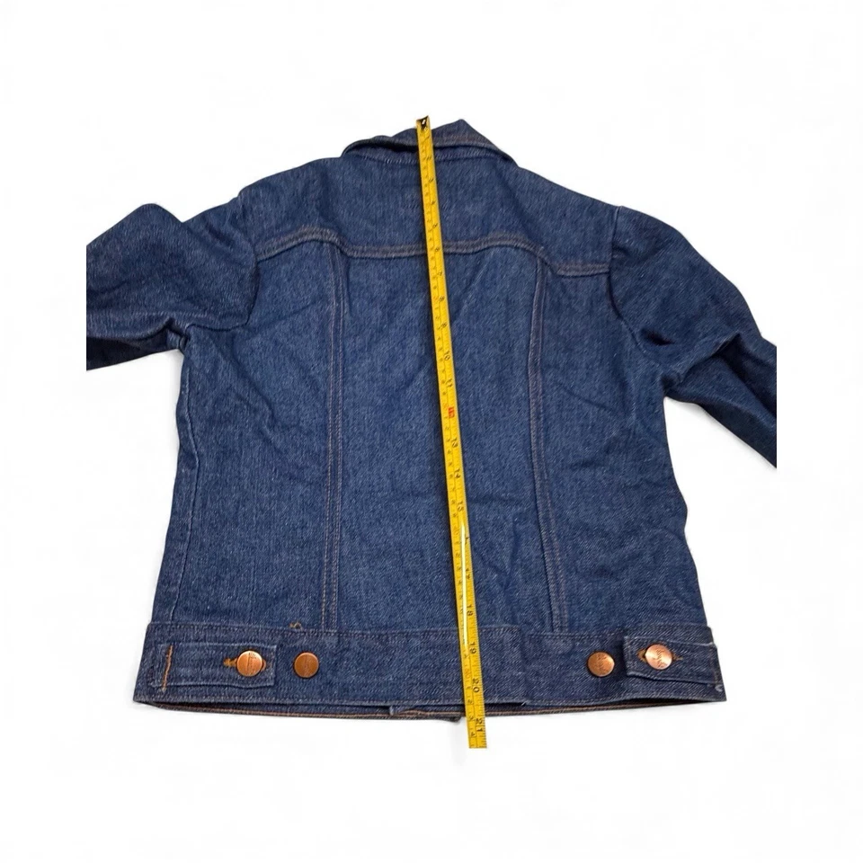 Wrangler Girls Denim Jacket Size 16 – Vintage 11 oz Cotton VINTAGE - Image 3 of 4