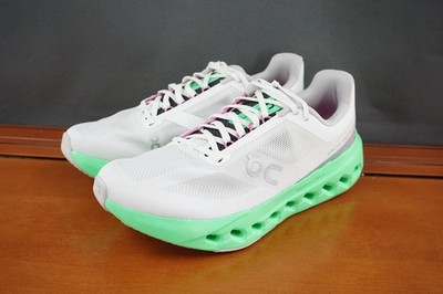On Cloudsurfer Next Shoes Mens 8.5 White Mesh Lace Up Running Sneakers Athletic