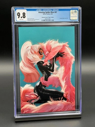 Amazing Spider-Man #67 CGC 9.8 (2025) - Black Cat - Lozano Virgin Edition
