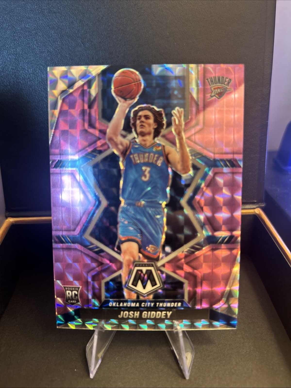 Panini 2021-22 Mosaic Josh Giddey #210 Purple Mosaic Prizm /49 RC
