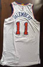 2X SIGNED Samuel Dalembert Authentic New York Knicks Game Worn Team Issue Jersey
