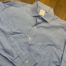 Vintage Style Brooks Brothers Mens Regular Fit Striped Oxford Button Down Shirt