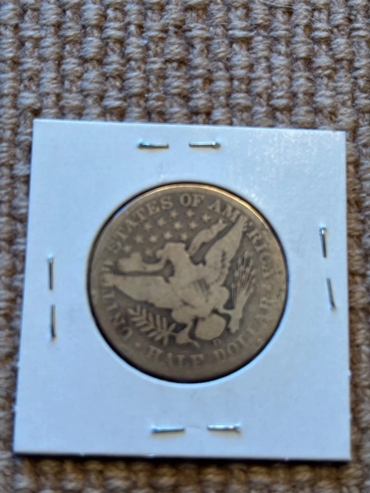 1908 D Barber Half Dollar - Image 2 of 2