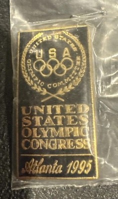 Vintage US Olympic Congress Pin Atlanta 1995 Olympic Committee Hard to find