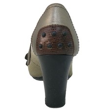 Tod's Women Brown Leather Ribbon Decor Dress Shoes 34