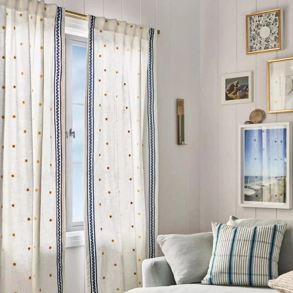 Painel cortina solar Anthropologie Icon – Bordado – 108x50 – Novo com etiquetas - Imagem 3 de 4