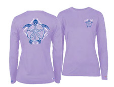 Salt Life Youth M Lavender SLX Uvapor L/S Turtle Salty Saltlife UV30 NWT New
