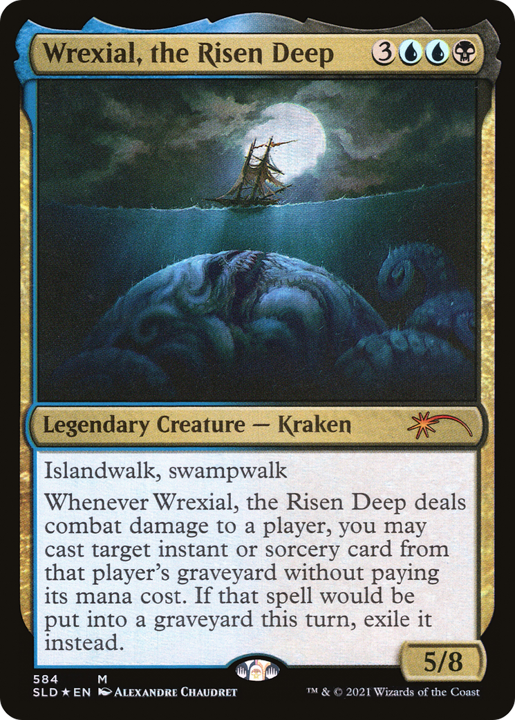 MTG 2021 Magic SLD 584 FOIL Wrexial, the Risen Deep Secret Lair