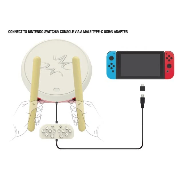 KMD TK Drum Controller for Taiko no Tatsujin: Drum 'n' Fun! Nintendo Switch - Image 3 of 4