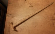 ANTIQUE PRIMITIVE WOODEN WHIPPER/BEATER HANDMADE 13-3/4" LONG AS FOUND