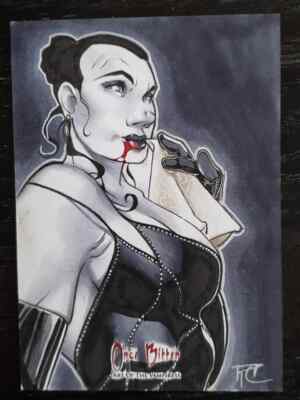 Once Bitten SKETCH CARD * COX * 