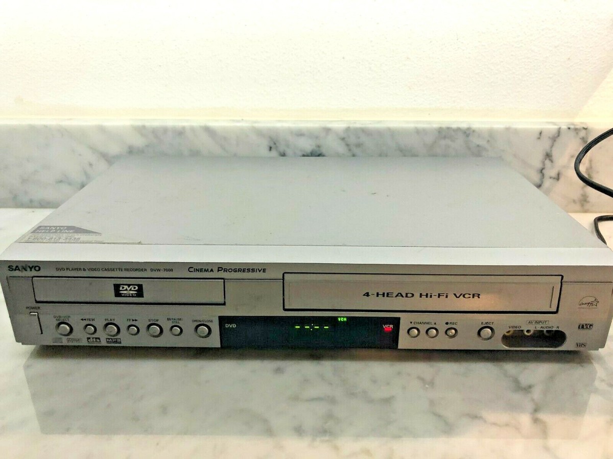 Sanyo DVW-7000 DVD VCR Combo Player VHS 4 Head MP3 No Remote | eBay