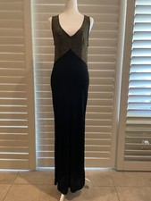 GILDA Long Evening Gown Black/Gold