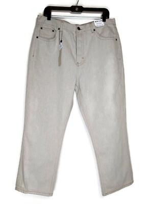 Topshop Editor Tan High Rise Regular Straight Leg Denim Jeans
