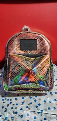iridescent mini backpack pink Current Mood Fairy Wing 3/4 Height x 8 Width x 4 Depth. Victoria's Secret Pink Quilted Mini