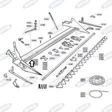 ASTA DI CONSUMO PIATTA PER MOTOFACIATRICE BCS 622 BEDOGNI BERTOLINI ASTINA